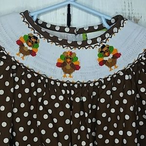 Stellybelly size 2T Turkey smocked dress